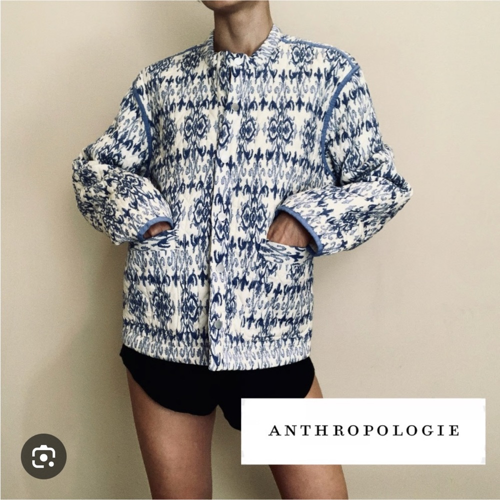 BLANKNYC Quilted Jacket with Blue Design